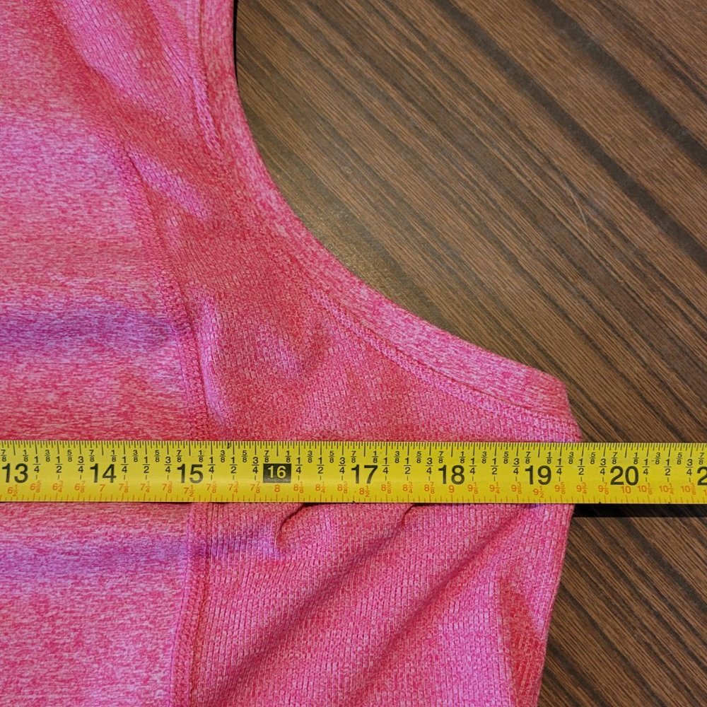 NWT Member's Mark Women's Pink Heather Soft Rib Cropped Tank Top Size Large - Picture 9 of 12